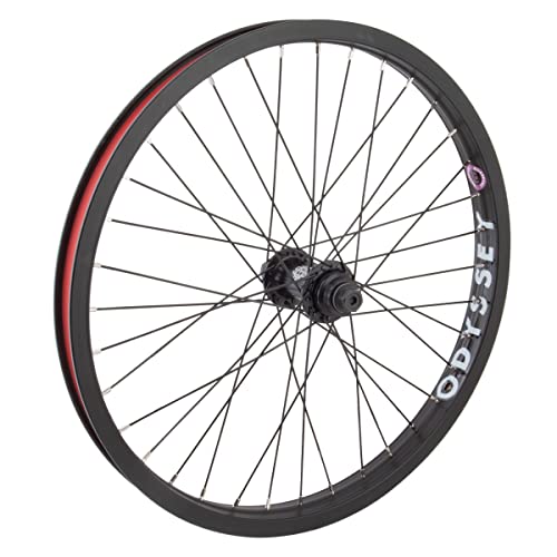 Odyssey Quadrant Front Wheel - 20", 3/8" x 100mm, Rim Brake, Black, Clincher