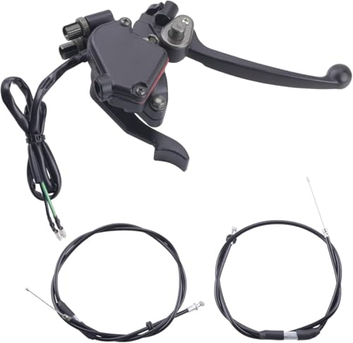 7/8'' Thumb Throttle with Dual Brake Lever Assy 50 & 90cc throttle cable Compatible with 50cc 90cc 150cc 250cc ATV Quad Roketa Taotao Sunl Kazuma