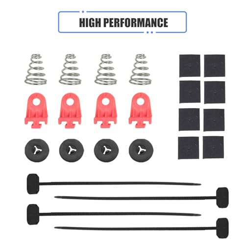 10" Electric Radiator Cooling Fan Assembly Kit 12V 80W，Red, 2 PCS - size: 10” -2PCS, style: Red