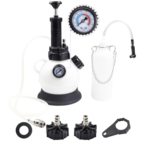 2L Manual Brake Bleeder Kit，Pressure Brake Bleeder Pump with 1L Brake Bleeder Bottle for Most Vehicles