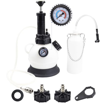 2L Manual Brake Bleeder Kit，Pressure Brake Bleeder Pump with 1L Brake Bleeder Bottle for Most Vehicles