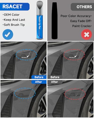 1H1 Predawn Grey Mica Touch Up Paint Compatible with Toyota Exact Match Touch Up Paint Car Scratch Repair - color: Predawn Grey Mica(1H1)