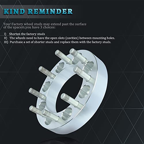 IRONTEK 8x165mm Wheel Spacers 1.5in fits for GMC [Sierra 2500/ C2500], for Chevrolet [Silverado 2500/3500 HD, Express 2500/3500] (130mm Hub Bore, M14x1.5 Studs) 8x6.5 Wheel Spacer Adapters 38mm 4PCS - size: 1.5"|8x165|4PCS