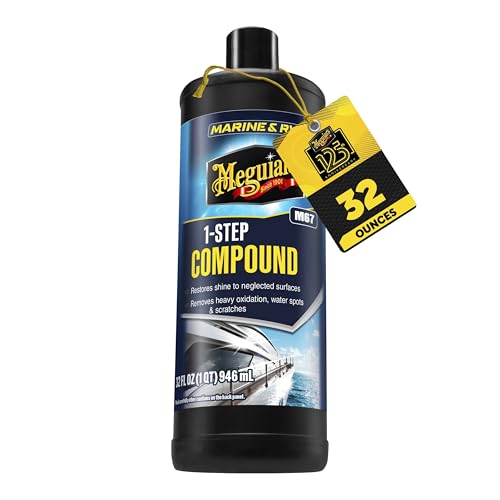 Meguiar's M67 Marine/RV One-Step Compound, 32oz - size: 32 Fluid Ounce, style: One-Step Compound (32 Oz)