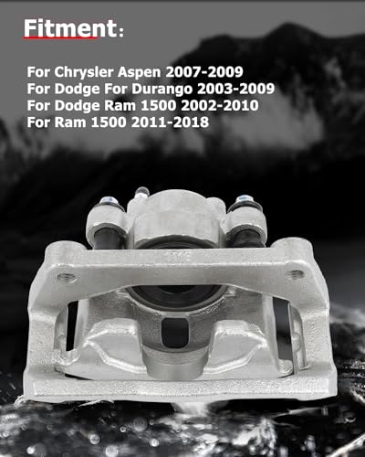 cciyu Rear Right Disc Brake Caliper Assembly w/Bracket 18-B4836 For Dodge - size: Rear Right[18-B4836]