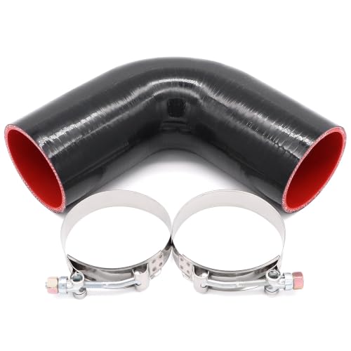 90 Degree Elbow Coupler Silicone Hose 4-Ply ID 2.75-inch(70mm) - size: 2.75 Inch