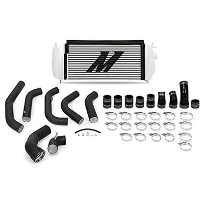 Mishimoto MMINT-F35T-15KBSL Intercooler Kit Fits Ford F-150 3.5 EcoBoost 2015-2016 Silver Kit, Black Pipes - color: Silver Intercooler, Black Pipes