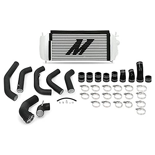 Mishimoto MMINT-F35T-15KBSL Intercooler Kit Fits Ford F-150 3.5 EcoBoost 2015-2016 Silver Kit, Black Pipes - color: Silver Intercooler, Black Pipes