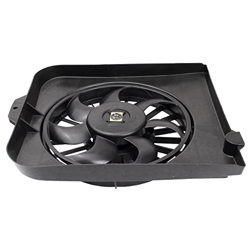 TRQ Left Radiator Cooling Fan Assembly Driver Side - style: RFA80428