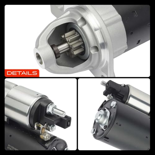 A-Premium Starter Motor, 12V 1.1KW 9 Teeth Clockwise, Compatible with BMW | for 323i 07-09, 325i 06, 328i 07-11, 330i 06, 335i/X3 07-11, X5 07-11, 525i/530i 06-07, X1 13-15