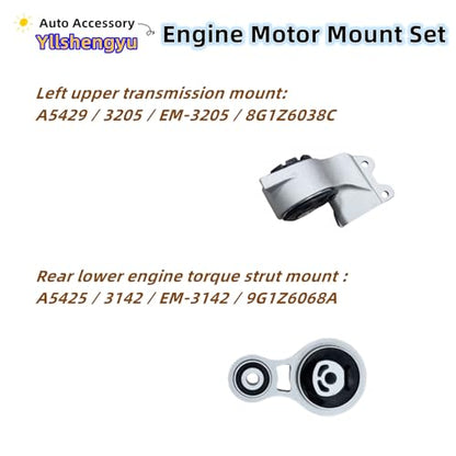 Engine Motor Mount Kit for 2008-2012 Taurus 3.5L / MKS 3.7L - size: Flex 2009-2012 V6 3.5L