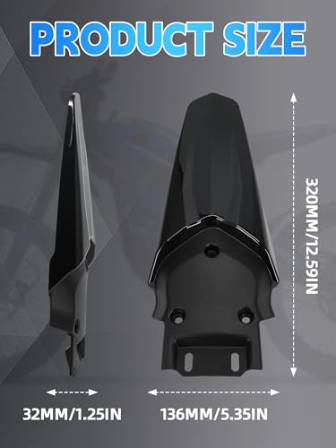 Rear Seat Fender for Electric Dirt Bike Talaria Sting MX3 R MX4 - color: Black-2