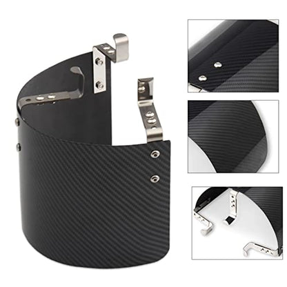 Protective Air Intake Heat Shield Wrap Heat-Insulation Air Filter Cover - size: Carbon Fiber