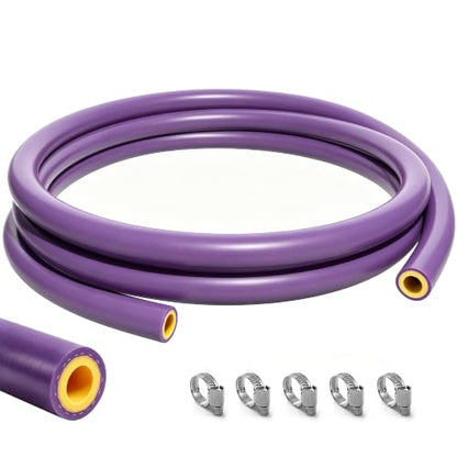 5/16" ID-5Ft(ID 8mm) Heater Hose Enhanced Double Reinforcement - color: Purple, size: 5/16" ID-5Ft(ID 8mm)