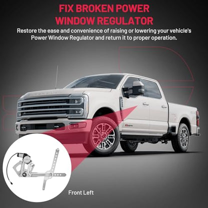 BDFHYK 741-655 Power Window Regulator with Motor Front Left for Chevry Blazer C1500 C2500 Suburban C3500HD K1500 K2500 Suburban K3500 GMC C1500 C2500 C3500 Suburban K1500 K1500 K2500 K3500 Suburban - size: Front Left, style: 1988-1999 Chevy C1500