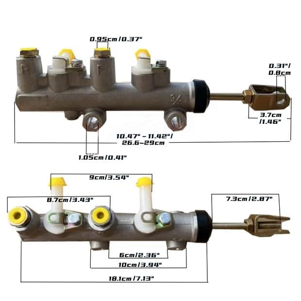 Brake Master Cylinder Compatible with Tomberlin golf cart E-merge 500 E2 E4