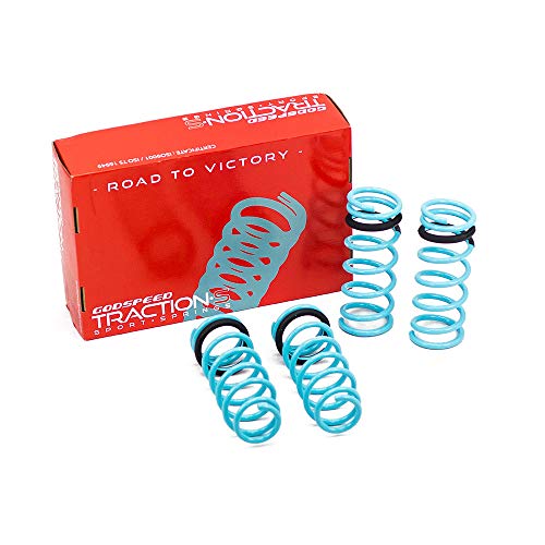 Godspeed LS-TS-LS-0006 Traction-S Performance Lowering Springs, Reduce Body Roll, Improved Handling, Set of 4, compatible with Lexus IS300 (XE10) Sedan 2001-05