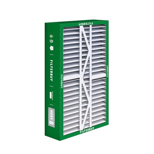 Filterbuy 16x25x5 Air Filter MERV 8 Dust & Allergy Defense (2-Pack) - style: 16x25x5 (Actual: 15.38 x 25.50 x 5.25)