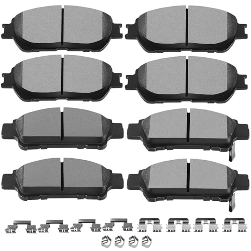 Brake Pads Kits,SCITOO 8pcs Brakes Pads Set For Toyota For Sienna 2004-2010 - size: Front-D906 & Rear-D995