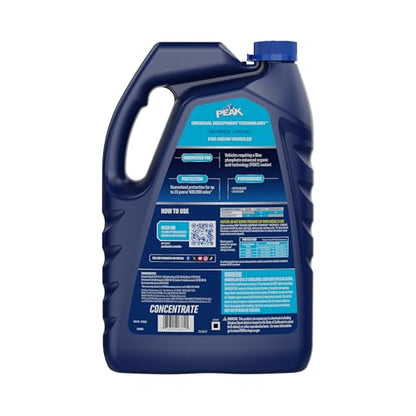 PEAK OET Extended Life Blue Concentrate Antifreeze/Coolant for Asian Vehicles, 1 Gal. (Pack of 2) - size: Concentrate (Pack of 2)