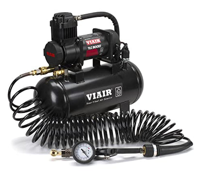 VIAIR TLC BOOST Air Compressor Source Kit – 120 PSI Stationary Tire Inflator with 1.5 Gallon Tank, Presta Valve Chuck, Inflation Tips & 30ft Coil Hose – For Air Tools, DIY Projects & Mobile Shops - style: TLC BOOST Air Compressor Source Kit