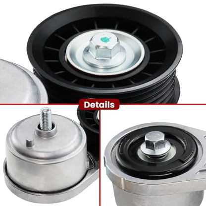 Belt Tensioner Assembly with Pulley for:-Chevy for:-GMC Silverado - size: 38103