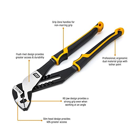 GEARWRENCH 4 Piece PITBULL Dual Material Mixed Plier Set - 82203C - size: 4 Piece, style: Mixed Set