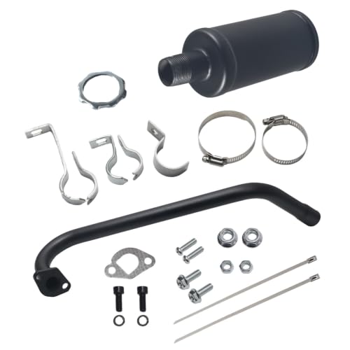 212cc Exhaust Pipe Muffler for Coleman CT200U CT200U-EX BT200X Minibike - color: Black