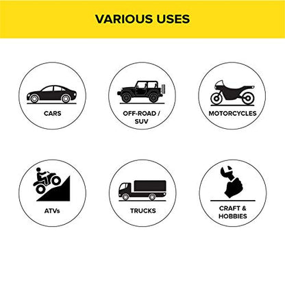 StanceMagic 0.5oz 1/2oz Black Adhesive Stick On Wheel Weights, 384 Pieces - color: Black, size: 12 lbs (192oz)