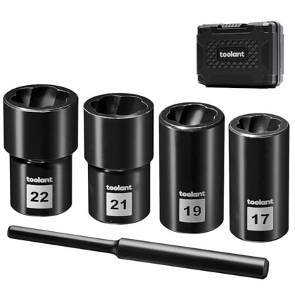 toolant 5-Piece Impact Lug Nut Remover Set - size: 5pcs