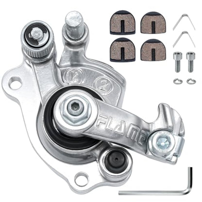 Front Rear Disc Brake Caliper Pads Assembly for Razor MX650 MX500 - color: Silver
