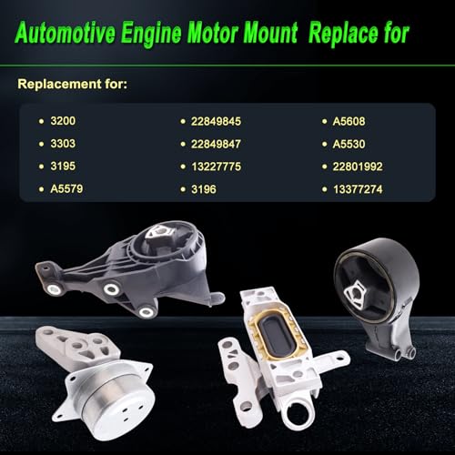 Engine Motor Mount fit Chevy Impala 14-20 Cadillac XTS 13-19 3.6 FWD - size: 2010 Allure 3.6L FWD