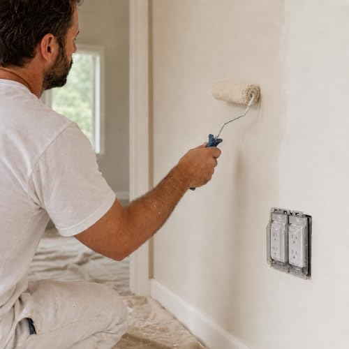 – The Smarter Outlet Cover for Drywall & Painting – Better than Tape for Remodeling & DIY Projects - 6 Pack - size: 6 Pack