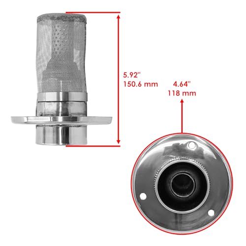 Caltric Exhaust Pipe Outlet Spark Arrester Compatible with Honda TRX250EX Sportrax 250 2x4 2001-2008