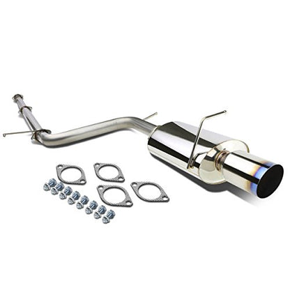Auto Dynasty 4" Burnt Catback Exhaust Tip System For 2006-2009 Mitsubishi - color: Burnt Tip