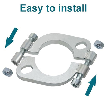 2 inch Exhaust Flange Repair kit, 2PCS Split Flanges with 2 Bolts. - size: 2 inch-2pcs