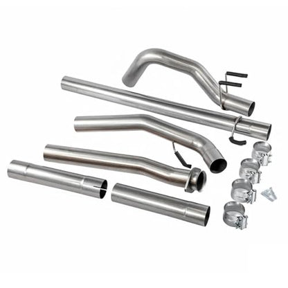 Stainless Steel Exhaust Pipe Kit for 2011-2019 F250/F350/F450 6.7L 4" Powerstroke Diesel - size: for 2011-2019 F250/F350/F450