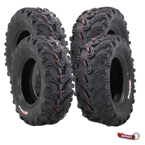 Kenda Bear Claw Front 25x8-12 & Rear 25x10-12 ATV, UTV or SXS Tires - size: 25x8-12 & 25x10-12