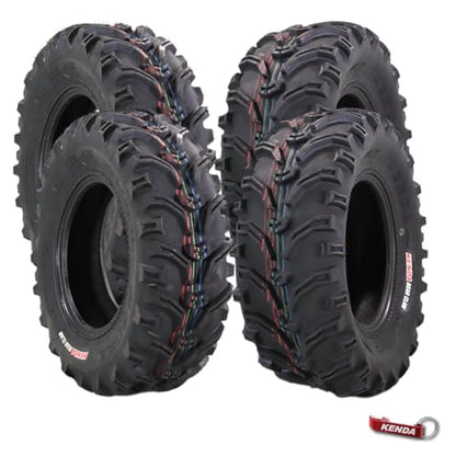 Kenda Bear Claw Front 25x8-12 & Rear 25x10-12 ATV, UTV or SXS Tires - size: 25x8-12 & 25x10-12