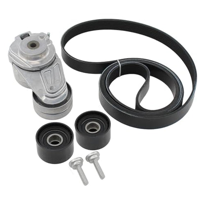 MOTOKU Engine Drive Belt Tensioner Kit with Idler Pulleys