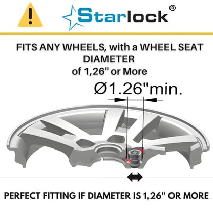 Farad H1/E Galvanized Silver Lug Nut Wheel-Locks Kit Suitable for Hyundai Palisade (M12 X 1.5 Thread Size) - Set of 4 Lug Nuts + 1 Key