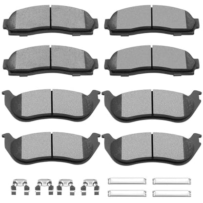 Ceramic Brake Pads Kits,SCITOO Brakes Pads Set For Ford For Explorer 02-05 - size: Front D833 & Rear D881