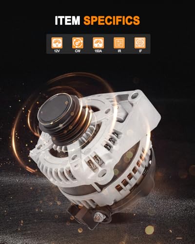 ASAPE 14007 New Alternator Fit for 2014-2019 for GMC Sierra 1500