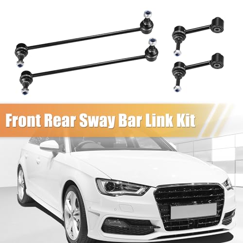 X AUTOHAUX 4pcs Front Rear Sway Bar Links Stabilizer Bar Links Kit for Audi A3 Quattro TT 2006-2013 for VW Beetle Golf Jetta Passat Suspension Kit Stabilizer Link No.K80482/K80478