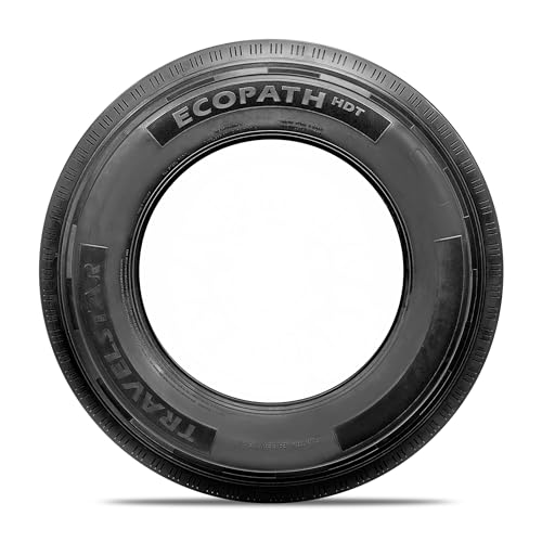 Set of 4 (FOUR) Travelstar Ecopath HDT ST225/75R15 14 Ply 123/119M Load Range G Radial Trailer Tires - Heavy Duty All Steel Construction with 3-Year Road Hazard Warranty (Tire Only) - size: ST225/75R15 14PR