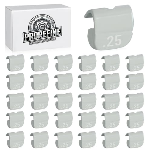 Upgraded 0.25 oz Clip On Wheel Weights for Steel Rims Corrosion-Resistant Coated Painted Tire Balancing Weight MC Style Gray 30 pcs - style: MC Style