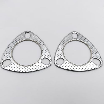 2.25 Inch Exhaust Gasket 3-Bolt 57mm Flange High Temperature Graphite - size: 2.25 in