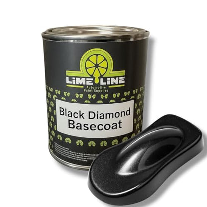 LiME LiNE Shadow LiNE Automotive Basecoat - Changes with Light - Black in the Shadows, Dazzling Metallic Under Light - 2K Clearcoat Topcoat Required (Black Diamond, 1 Quart) - color: Black Diamond, size: 32 Fl Oz (Pack of 1)