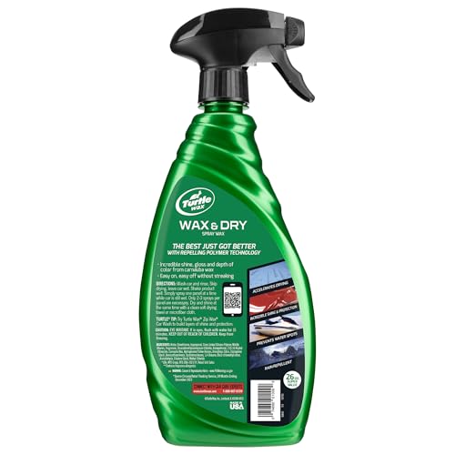Turtle Wax Wax & Dry Spray Car Wax, 26 oz. (Pack of 6) - size: 4.33 Fl Oz (Pack of 6)