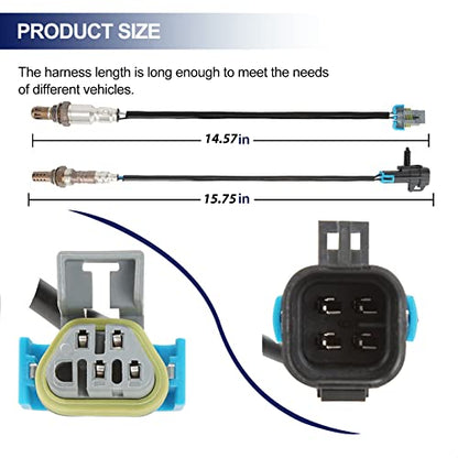 O2 Sensor Upstream and Downstream for Chevy Captiva Equinox for GMC Terrain - size: 234-4242 234-4530